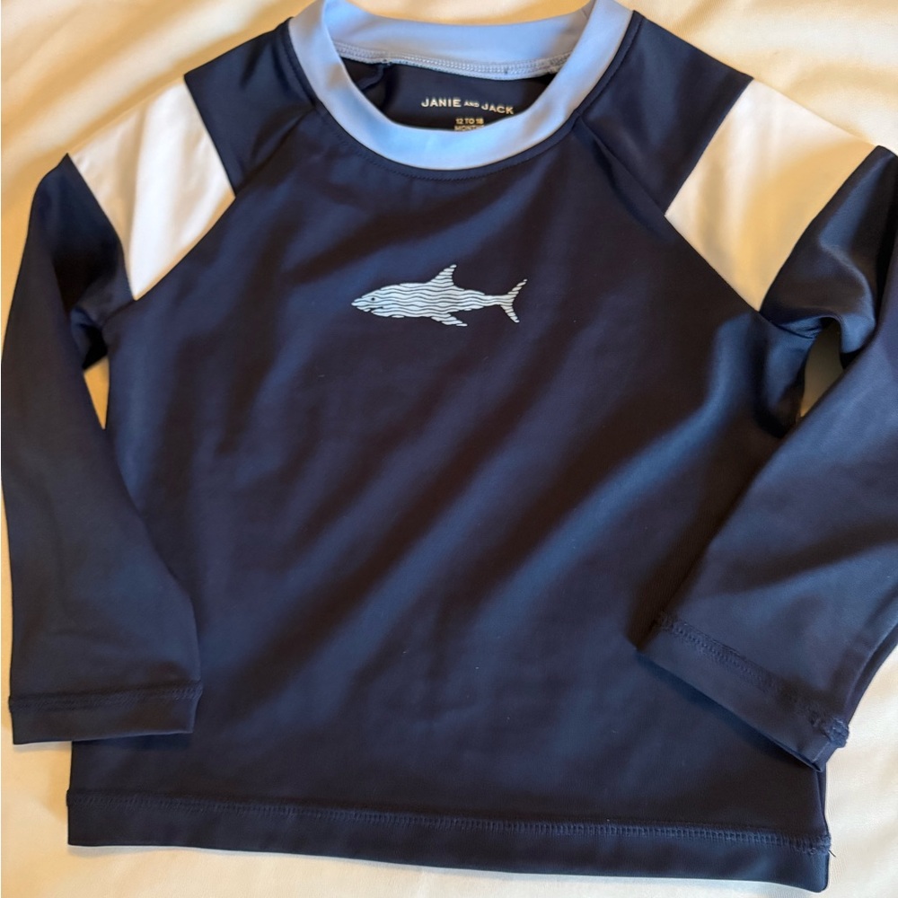 Janie and Jack Navy Blue Rashguard